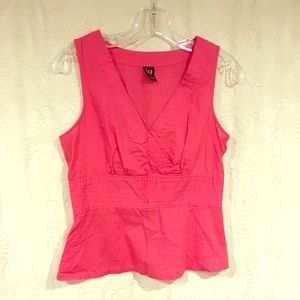Gap Size S, Hot Coral Pink Sleeveless Blouse